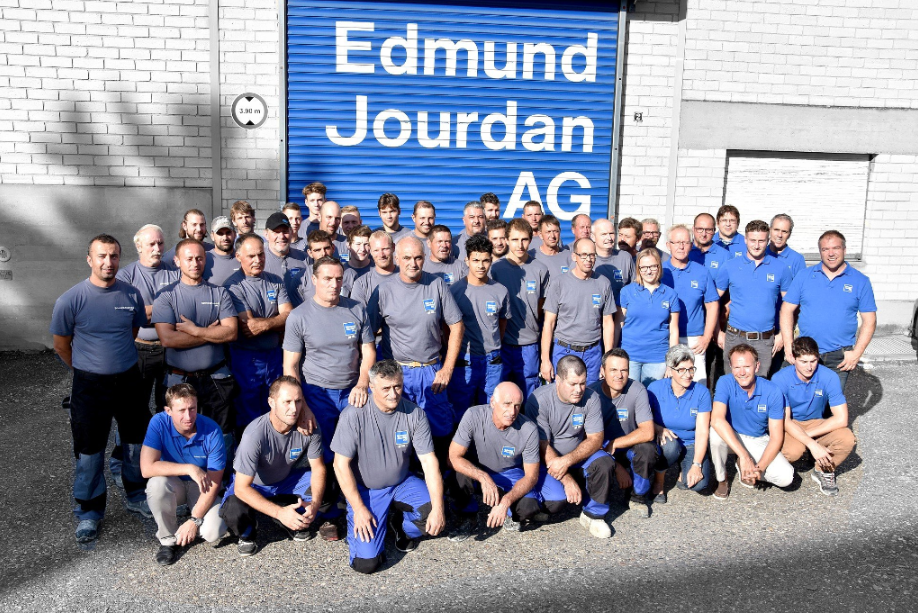 Gruppenbild der Edmund Jourdan Belegschaft